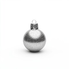 Elegant Christmas Ball with a Red Background