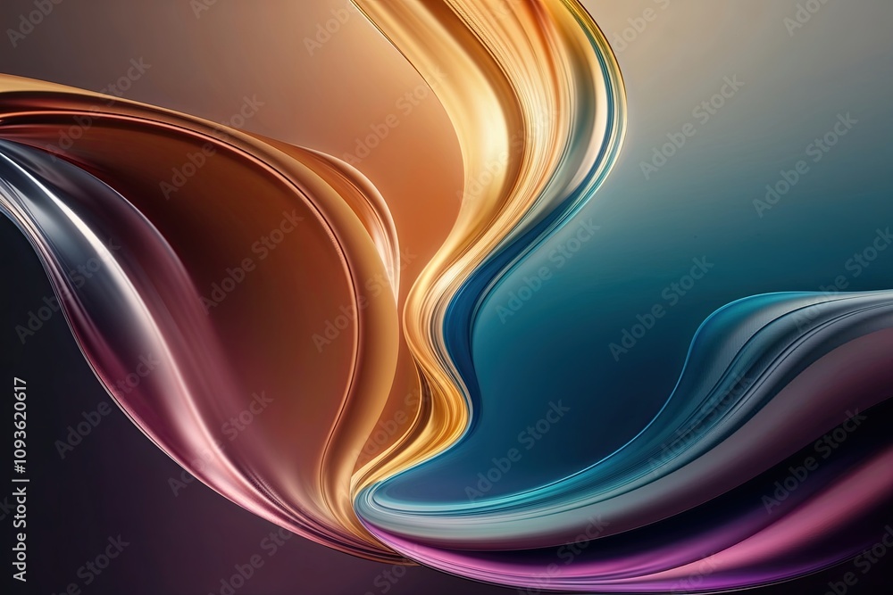 Poster elegant abstract liquid background design with classic flow and gradient colors