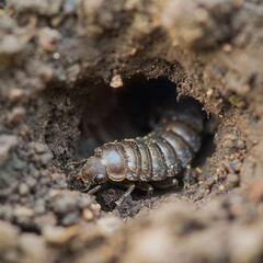 beetle in the ground.