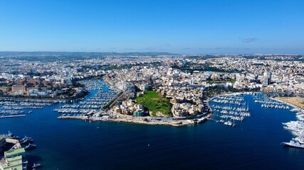 Fototapeta premium The city view of Valetta, Malta