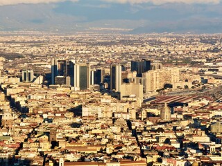Fototapeta premium the panorama view of Naples, Italy