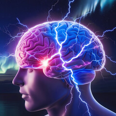 Obraz premium The Fascinating World of Neural Transmission: How the Brain Communicates