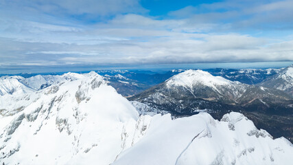Naklejka premium snow covered mountains