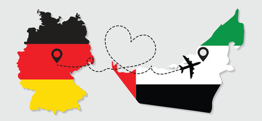 Travel to UAE by airplane from Germany