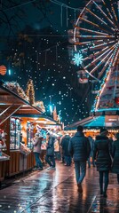 Obraz premium Christmas market.