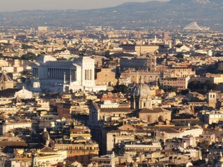 Naklejka premium the city view of Rome, Italy
