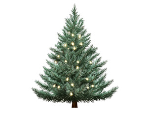 a christmas tree with lights