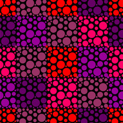 Seamless colorful multicolor art decor wallpaper print pattern with circles background for paper, textile, pck etc abstract geometry vector illustration endless	
