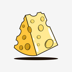 Cheese vector graphic design icon