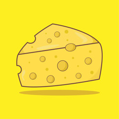 Cheese vector graphic design icon