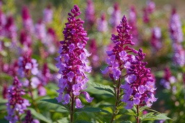 Obraz premium Beautiful Fireweed Plant Showcasing Vibrant Purple Flowers on a Clear Background