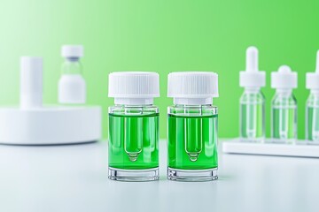 Selective focus on premium medical tools for blood sample analysis in a hospital lab.