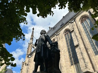 Fototapeta premium Bach in Leipzig