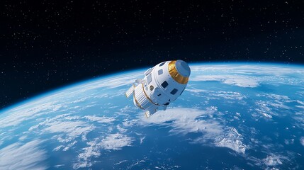 A stock photo captures civilians on a luxury spacecraft, taking in the breathtaking view of Earth during space tourism.