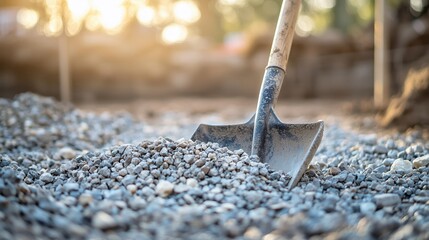 Scattered Gravel and a Shovel