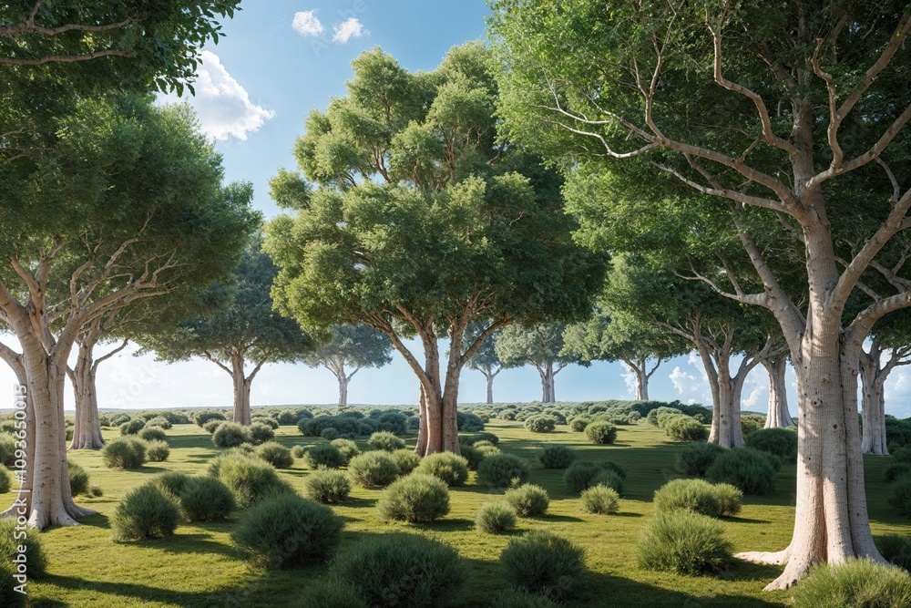 Aufkleber stunning 3d visualization of tree views with interactive graphics and innovative design