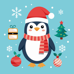 santa claus and snowman