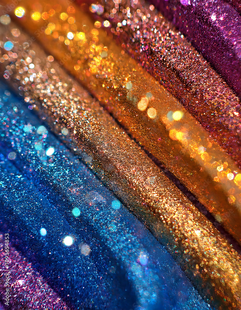 Poster glitter adds colorful textured background abstract visual effect