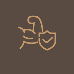 Safety, security, protection thin line icons. For website marketing design, logo, app, template, Vector illustration