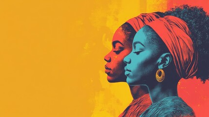 Black History Month Banner Social Media Template with Vibrant Colors and Inspirational Messages