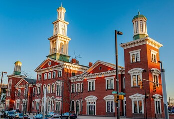 Beautiful Buildings in Camden Yards, Baltimore Maryland USA