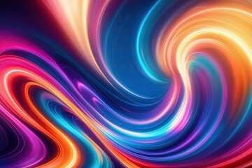 Fototapeta premium Ethereal Colorful Background Design with Dynamic Swirling Hues and Vivid Shades