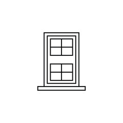 Black Striped Door Icon Design