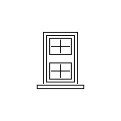 Black Striped Door Icon Design