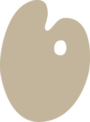 Paint Palette Empty Vector