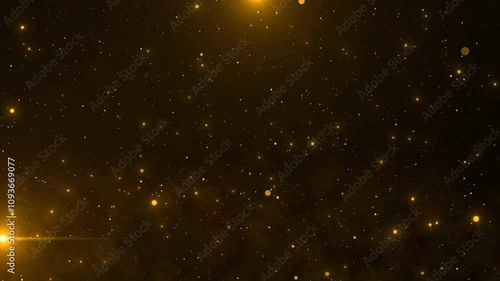 Poster golden 4k explosion of bokeh lights. holiday motion background. glowing particle abstract. exploding