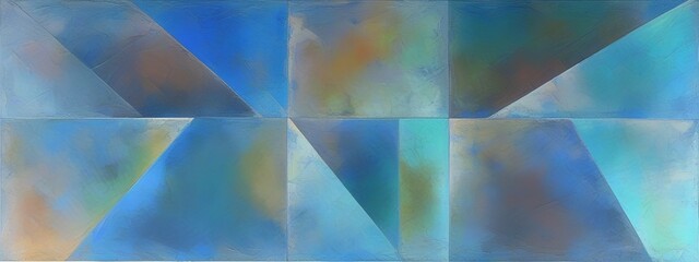 illustrazione sfondo con elementi astratti a tema geometrico surreale