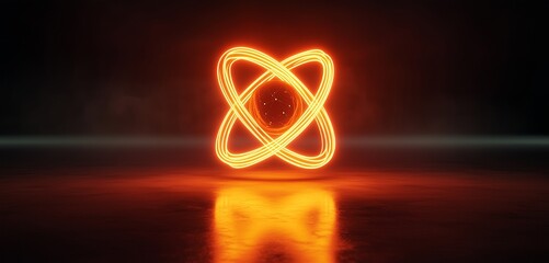 Minimalistic Design of a Neon Lit Quantum Mechanics Simulation