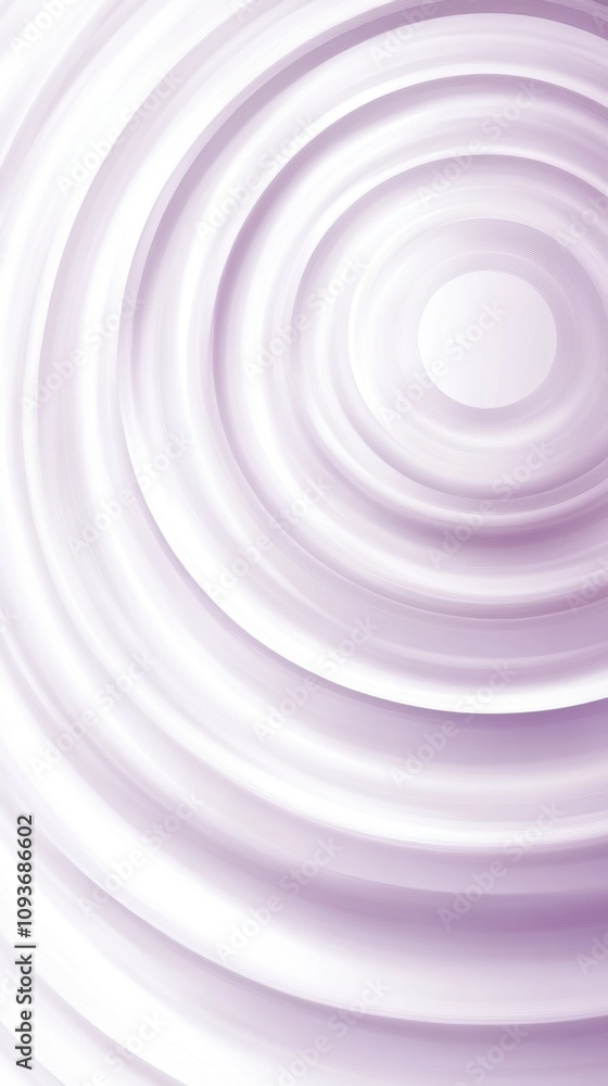 Poster abstract concentric circles in soft purple tones creating a hypnotic visual pattern