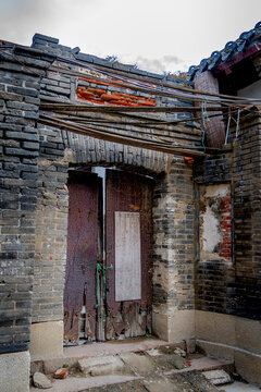 The Old Doorway in the anciant Yantai city