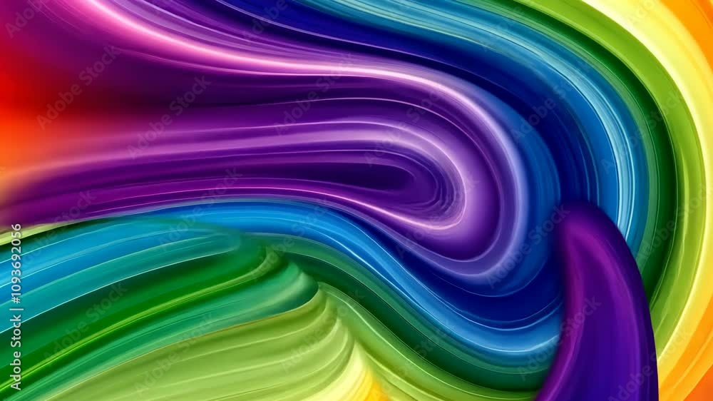 Poster vibrant swirling colors create a dynamic abstract artwork emphasizing fluid motion and energy