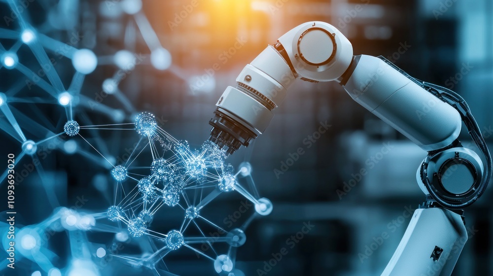 Poster Robotic Arm Interacting with a Network of Connected Nodes