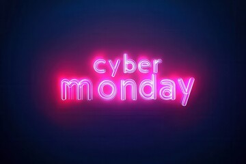 Obraz premium Futuristic banner with neon 