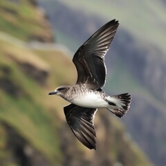 Obraz premium Parasitic jaeger in Iceland