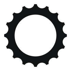 Round frame with geometric pattern for making stamps and patterns