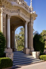 decorative gateway arch to the colonnade