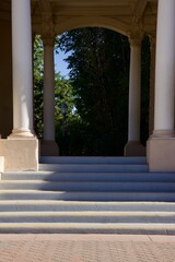 grand stairs in the formal gardens