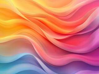 Abstract waves of vibrant colors blending seamlessly in a fluid design.
