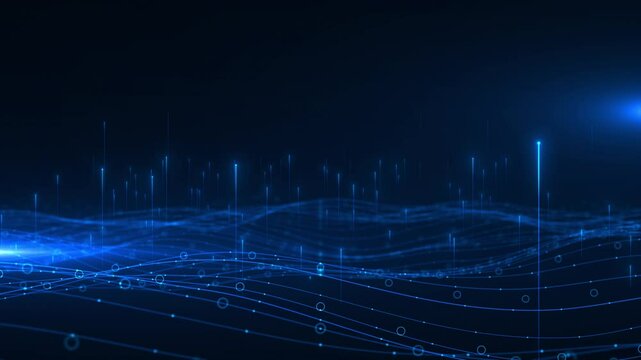 3D Animation of Global Neural networks data processing binary coding network connection business finances, computing data processing. digital matrix cyberspace concept virtual space program codes 4K