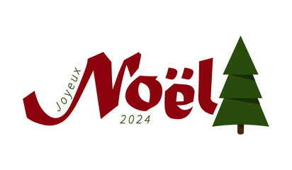 Titre web Joyeux noel Noël 2024 texte