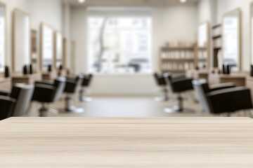 Blurred Background of a Hair Salon – A Stylish and Modern Space for Beauty and Grooming