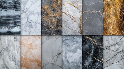 Introducing marble-textured tile wallpaper, a captivating addition to your home decor. Inspired by nature's elegance, these tiles combine the charm of natural stone with the versatility of wallpaper