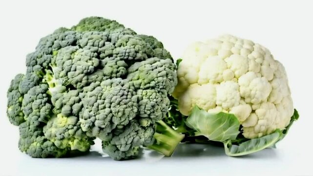 Broccoli and cauliflower are cruciferous vegetables, rich in nutrients, fiber, and antioxidants. They have a crunchy texture and mild, slightly bitter flavor. 