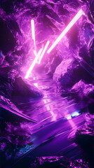 neon purple trance music