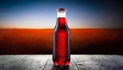 bottle of coke red
