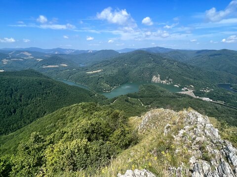 view from Sivec mountain to the surroundings of the Ruž&iacute;n dam
